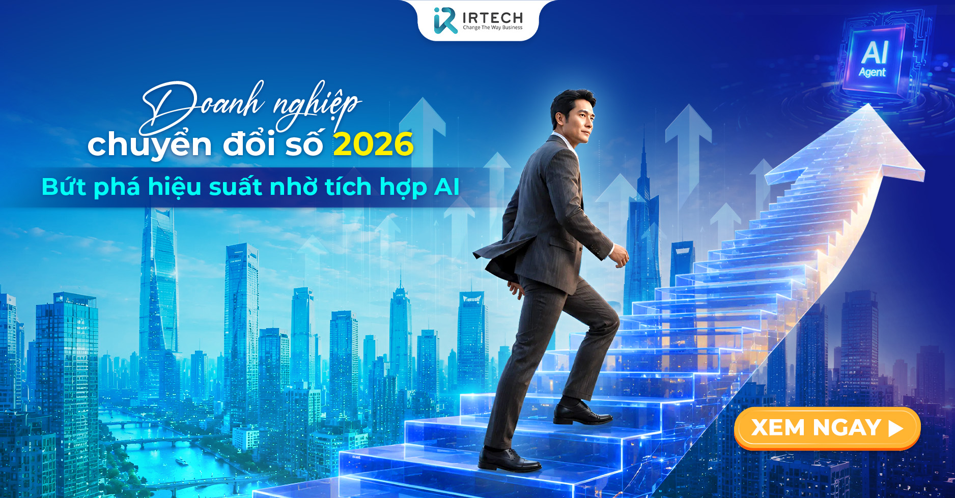 Doanh nghiệp chuyển đổi số 2026: Bứt phá hiệu suất nhờ tích hợp AI